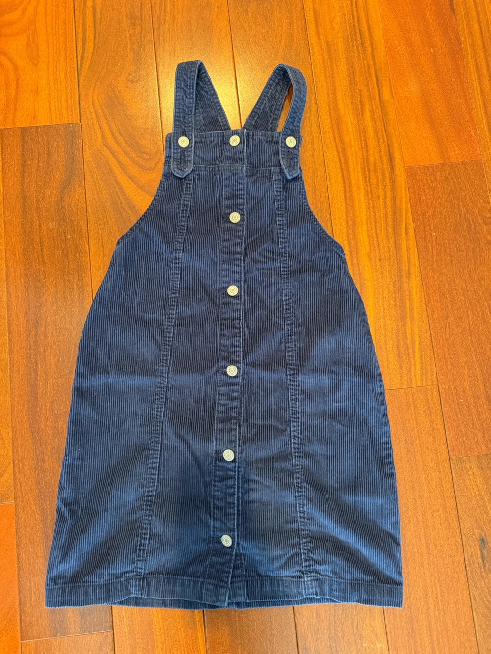 GAP Navy Corduroy Button-Front Pinafore